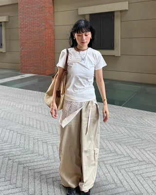 Pintuck Short-Sleeve T-Shirt