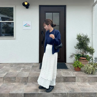 Lace long skirt