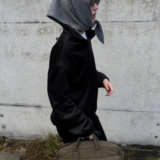 Corduroy half-zip pullover and pants set