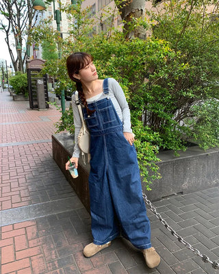 Loose-fit overalls