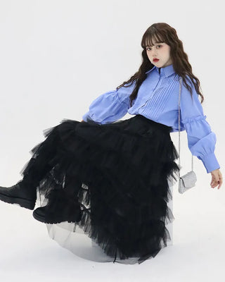 [15th Re-release] (ORIGINAL) Pintuck Shirring Shirt
