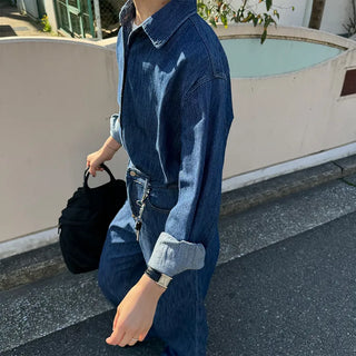 Basic denim color shirt
