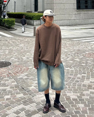 Vintage Wash Bermuda Denim