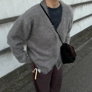 Soft Texture V-Neck Cardigan
