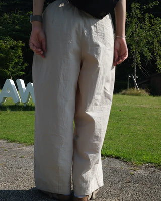 Banding wide pants