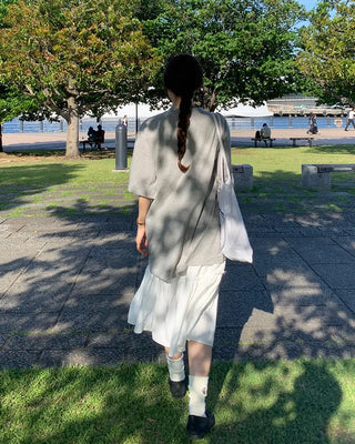 Tiered long skirt
