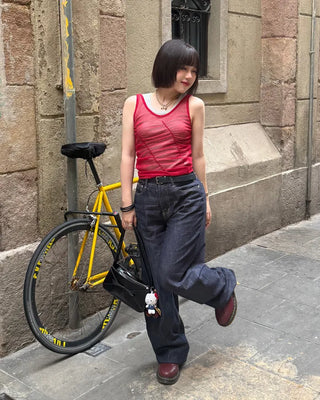 Wide selvedge denim pants