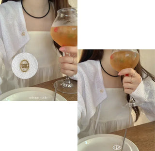Bolero cropped ribbon cardigan (4c)