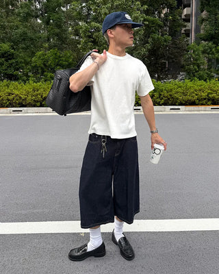 Selvedge Bermuda shorts