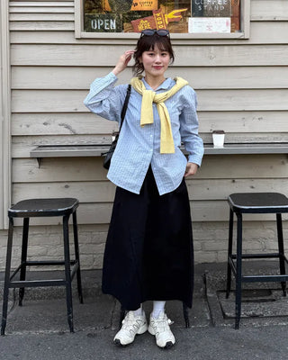 Striped pendant shirt