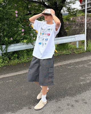 Checked cargo Bermuda shorts