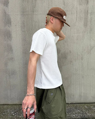 Button pocket wide cargo pants