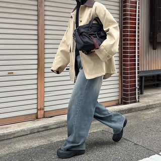 Vintage-like washed denim