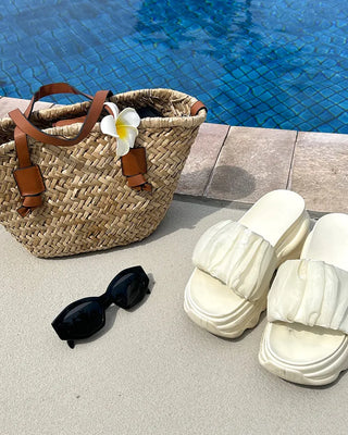 Rattan tote bag
