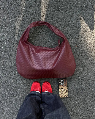 Weaving shoulder bag