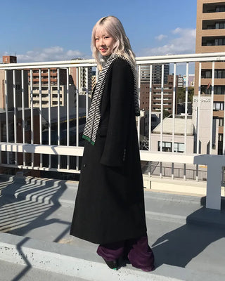 Egg Border Knit Scarf
