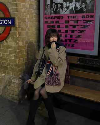 Checked dad jacket