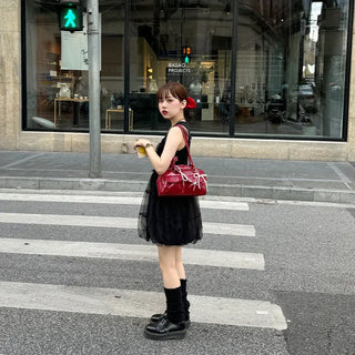 Chiffon layered mini dress