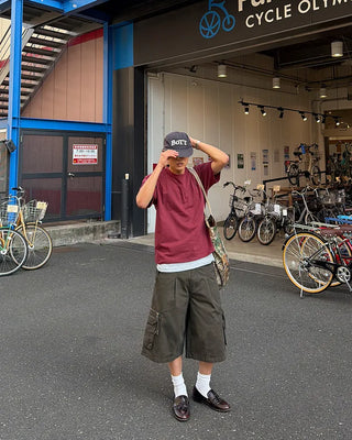 Cargo zip shorts