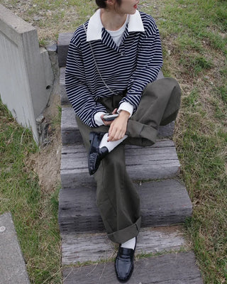 Manny Color Border Long T-Shirt