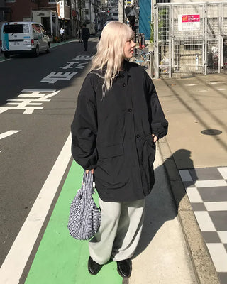 Checked Volume Tote Bag