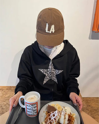 Leopard Star Hooded Parka