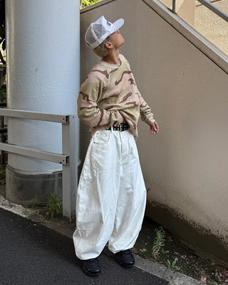 Balloon cotton pants
