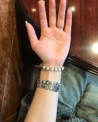 Square Silver Star Handwatch