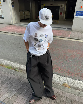 Electronic device print short-sleeved T-shirt