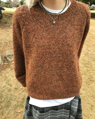 Blurred Round Knit