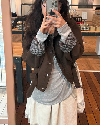 Half-open long T-shirt
