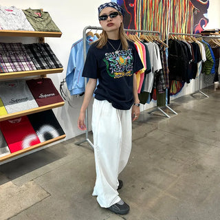 Unisex Wide-Leg Cotton Pants