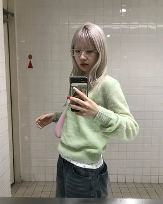 See-through cardigan