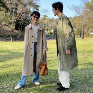 long windbreak coat