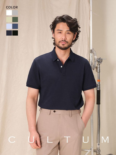 [CULTUM] Solid Color Polo Shirt