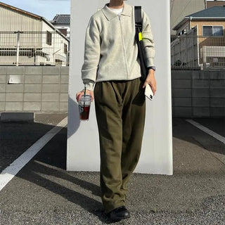 Colored zip-up top