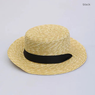 Ribbon Rattan Hat