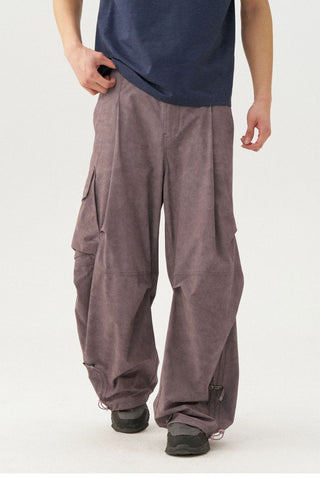 [Monterest] Washed Pleated Parachute Pants