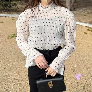 Polka dot blouse