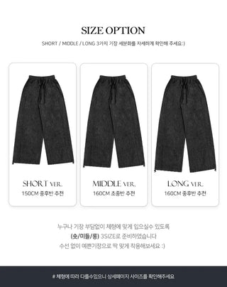 Special Feature Real Daily / All Staff Favorite Summer Raw Wide Elastic Waist Pants - 2 Colors