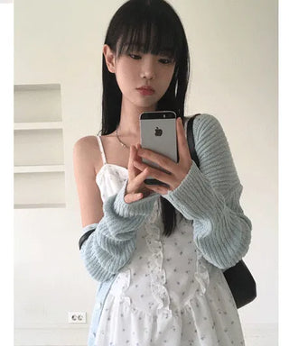 Powder Summer Boucle Daily Ribbed Cardigan - 5 Colors