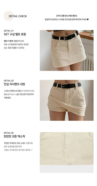 Woody Cotton Skirt Pants - 4 Colors (Delayed delivery)