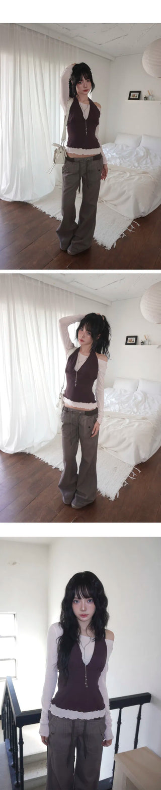 Med SET Layered Halter Set - 3 Colors