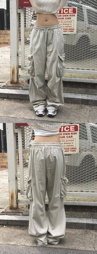 Pigment Rope Cargo Wide Pants - 2 colors