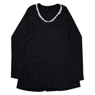 (3 colors) Lace polka dot dress