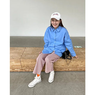 Oversized cotton shirt