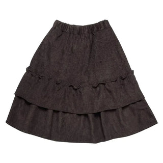 Corduroy frill skirt