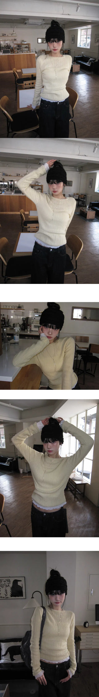 Swin Frill Ino Layered T-Shirt - 5 Colors
