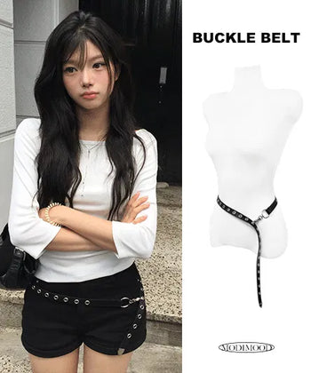 Eyelet buckle belt