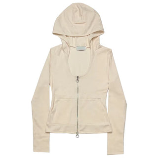 [3 colors] Waffle Zip-Up Hoodie